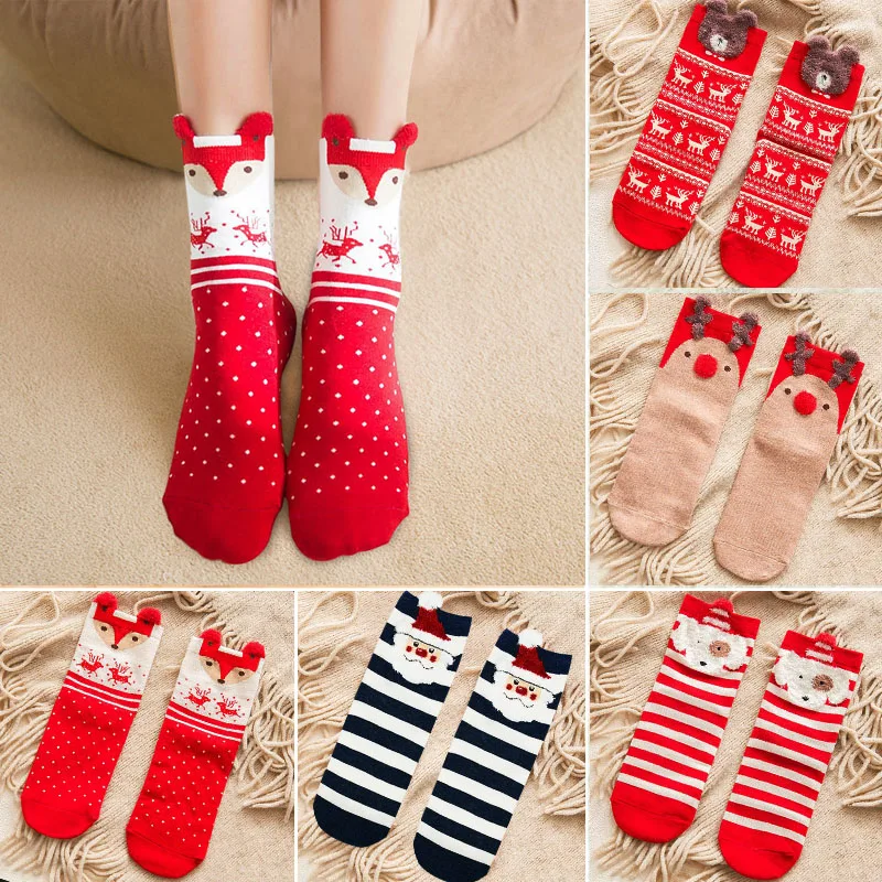 Adornos de calcetines navideños de dibujos animados, adornos navideños para el hogar, regalos de Navidad, suministros de Feliz Año Nuevo