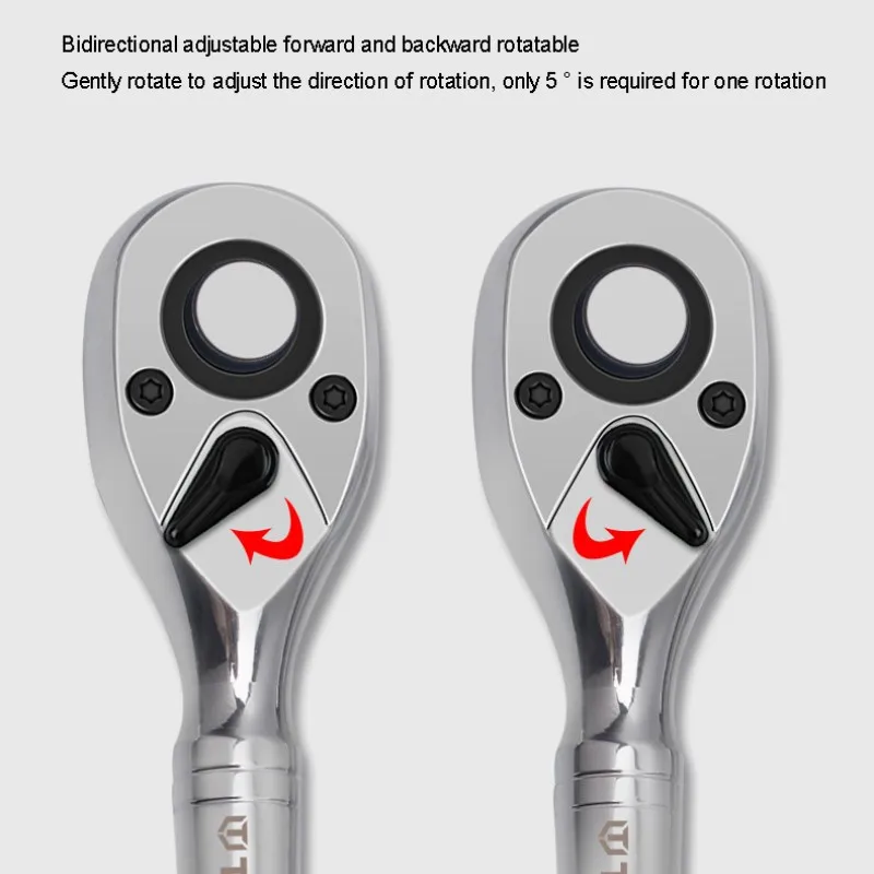 72 Teeth Quick Socket Mini Ratchet Wrench Spanner 1/4 3/8 1/2 Big Medium and Small Fly Two-way Horns Short Handle Repair Tool