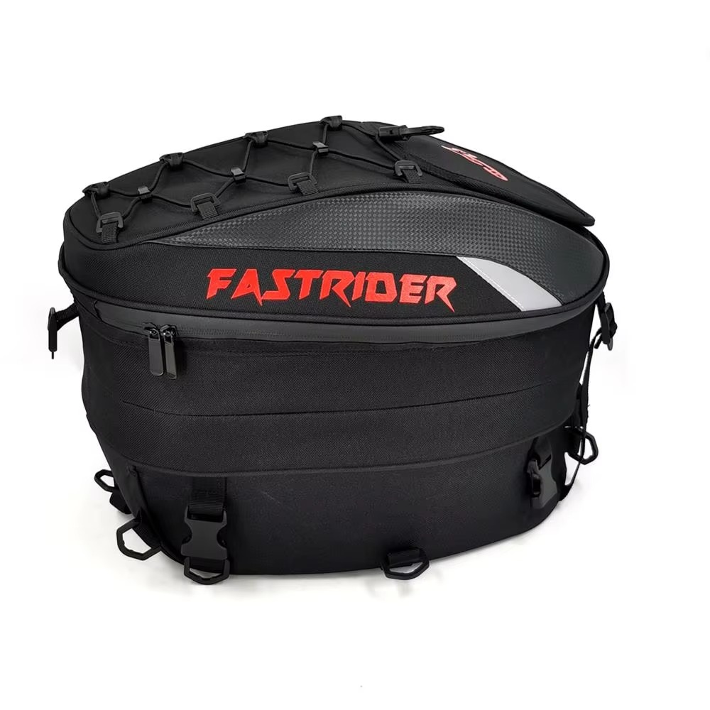 Nuova borsa da coda per moto impermeabile Borsa da sella per moto posteriore durevole multifunzionale Borsa da moto ad alta capacità Zaino da pilota