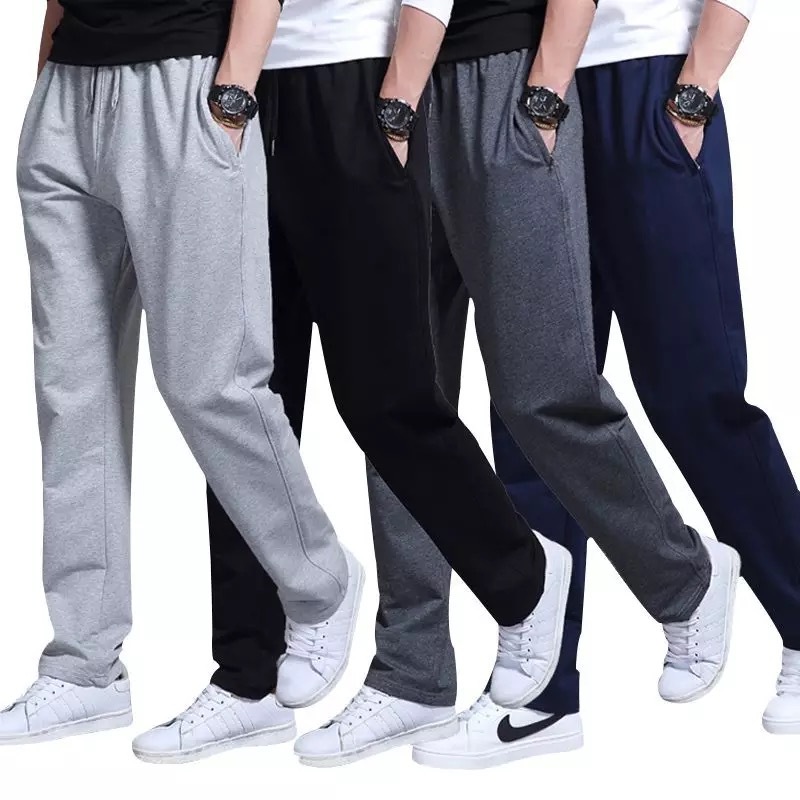 2024 nuevos pantalones de chándal de estilo coreano, pantalones deportivos para hombres, pantalones para correr, pantalones de chándal informales sueltos para primavera y verano, pantalones rectos para correr para hombres