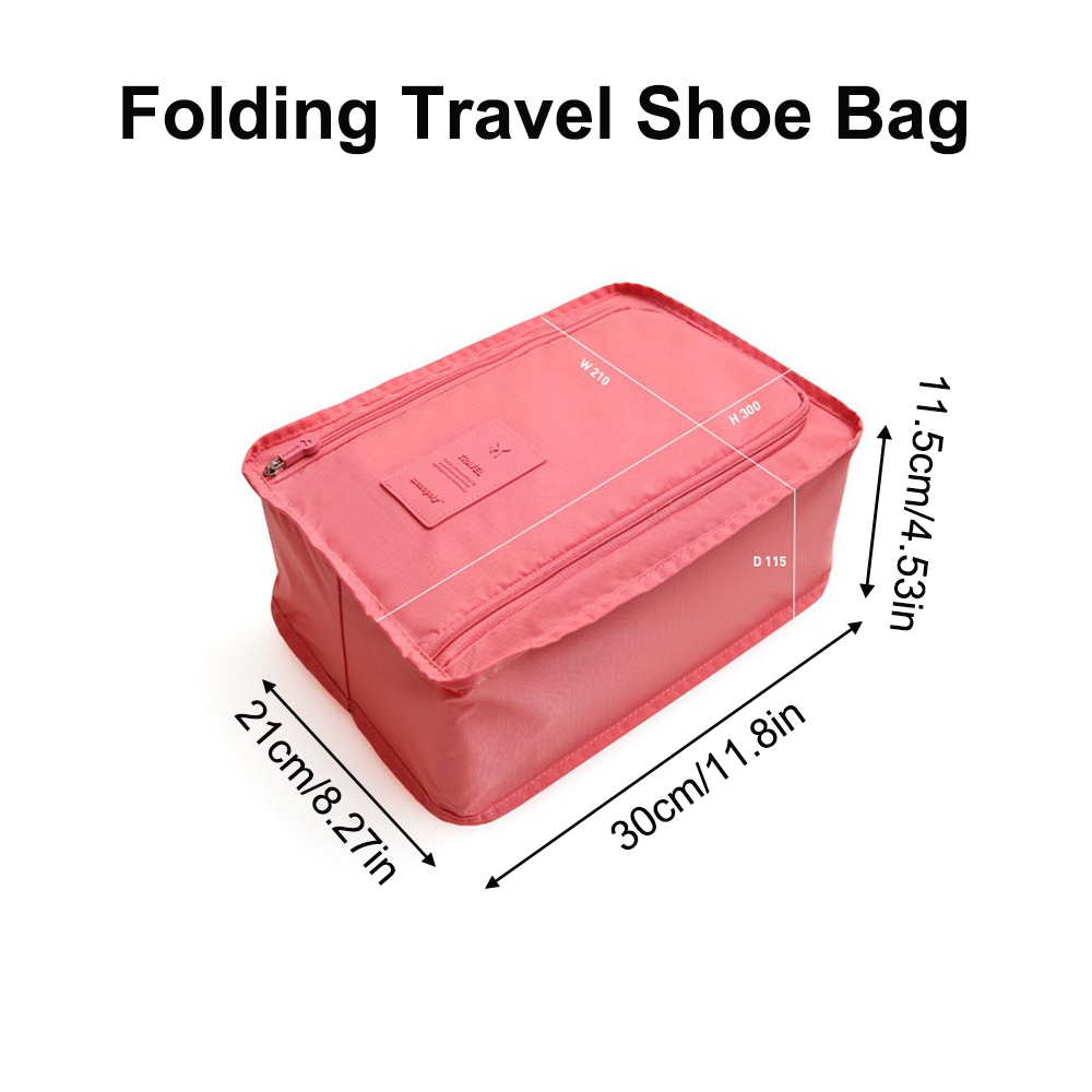 Travel Storage Portable Sneaker Bag Dustproof Breathable Foldable Shoes Storage Bag Single Shoe Storage Bag Zipper Pouch