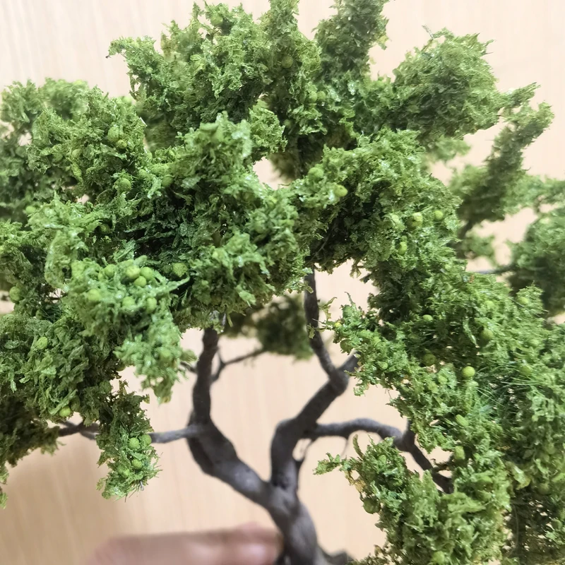 15CM Fine Model Wire Tree high quality train railroad layout Miniature Green Tree Model Landscape Military Sand Table Material