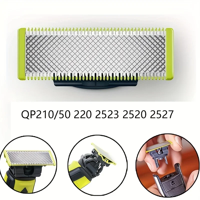 Shaver Replacement Blades Replacement Heads for Philips OneBlade One Blade Pro Hybrid Electric Shaver Blades QP25 26 27 28 65 66