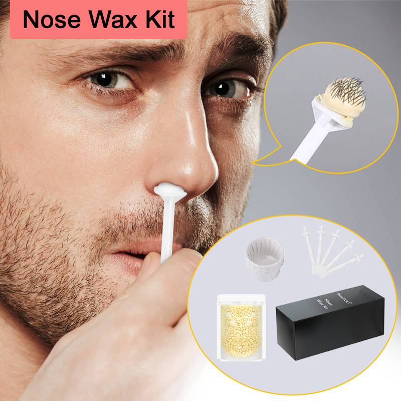 Draagbare Neus Ontharing Wax Set Pijnloos Neus Wax Bean Kit Papiervrije Neus Haar Wax Bonen Reiniging Wax Kit voor Mannen & Vrouwen