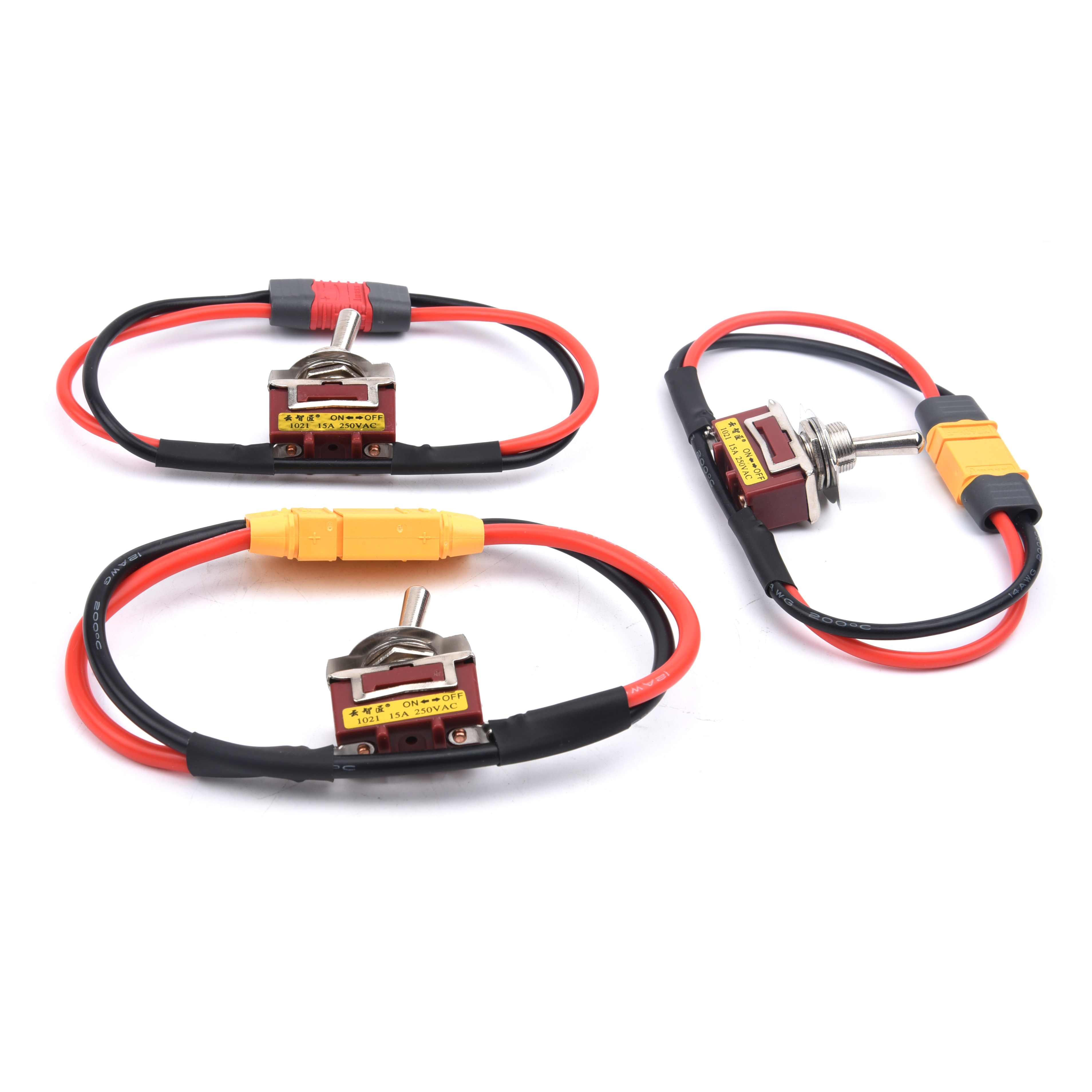 Großer Strom-Netzteilschalter mit hoher Last und T-Stecker XT60 XT90-Anschluss für RC-Flugzeugmodell ESC-Batterieteile