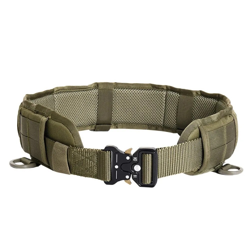 2026 New 1pcs Men's Outdoor Tactical Belt Quick-Release Plastic Buckle Double-Layer Nylon Canvas for Hunting/Hiking Accessory
