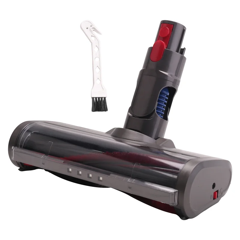 Brush for Dyson V7 V8 V10 V11 V15 Vacuum Cleaner Floor Brush Head with Green LED Lights for Carpets and Hard Floors