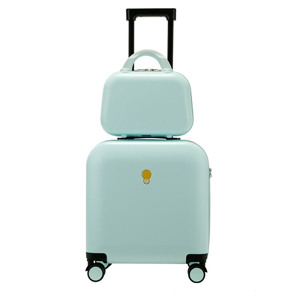 Trolley Case Set Universal Wheel Women Travel Suitcase 18 Inches Luggage With Super Compressive Material ABS+PC