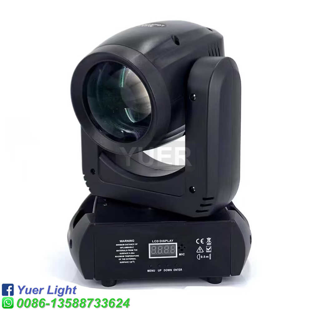NEW Mini 150W LED Moving Head Light  Beam Spot 18 Rotating Prisms Dj Dmx Stage Light Effect Light Disco Dj Bar Wedding Club YUER