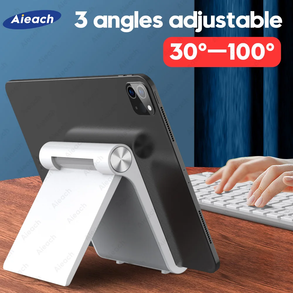 Suporte de mesa para tablet de 7,9 a 11 polegadas, suporte dobrável ajustável para tablet para iPad Xiaomi Samsung Suporte para celular