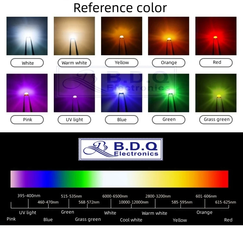 500Pcs SMD LED 3528 빨간색 파란색 녹색 흰색 노란색 RGB LED 램프 구슬 크기 1210 발광 다이오드 높은 밝은 품질