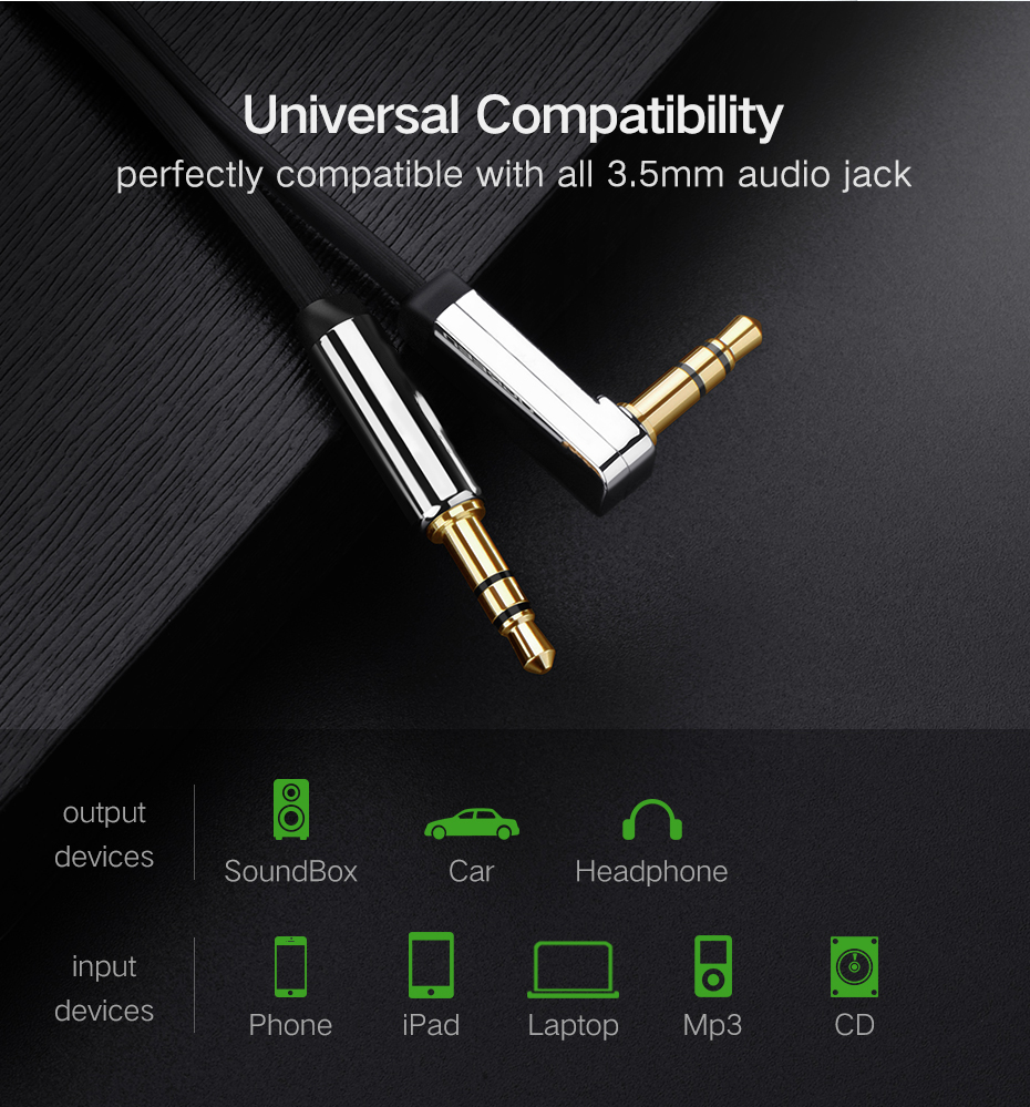 Aux Cable Speaker Cable 3.5mm Audio Cable for Car Headphone Audio 3.5mm Jack Speaker for JBL Headphones Samsung Xiaomi AUX Cord