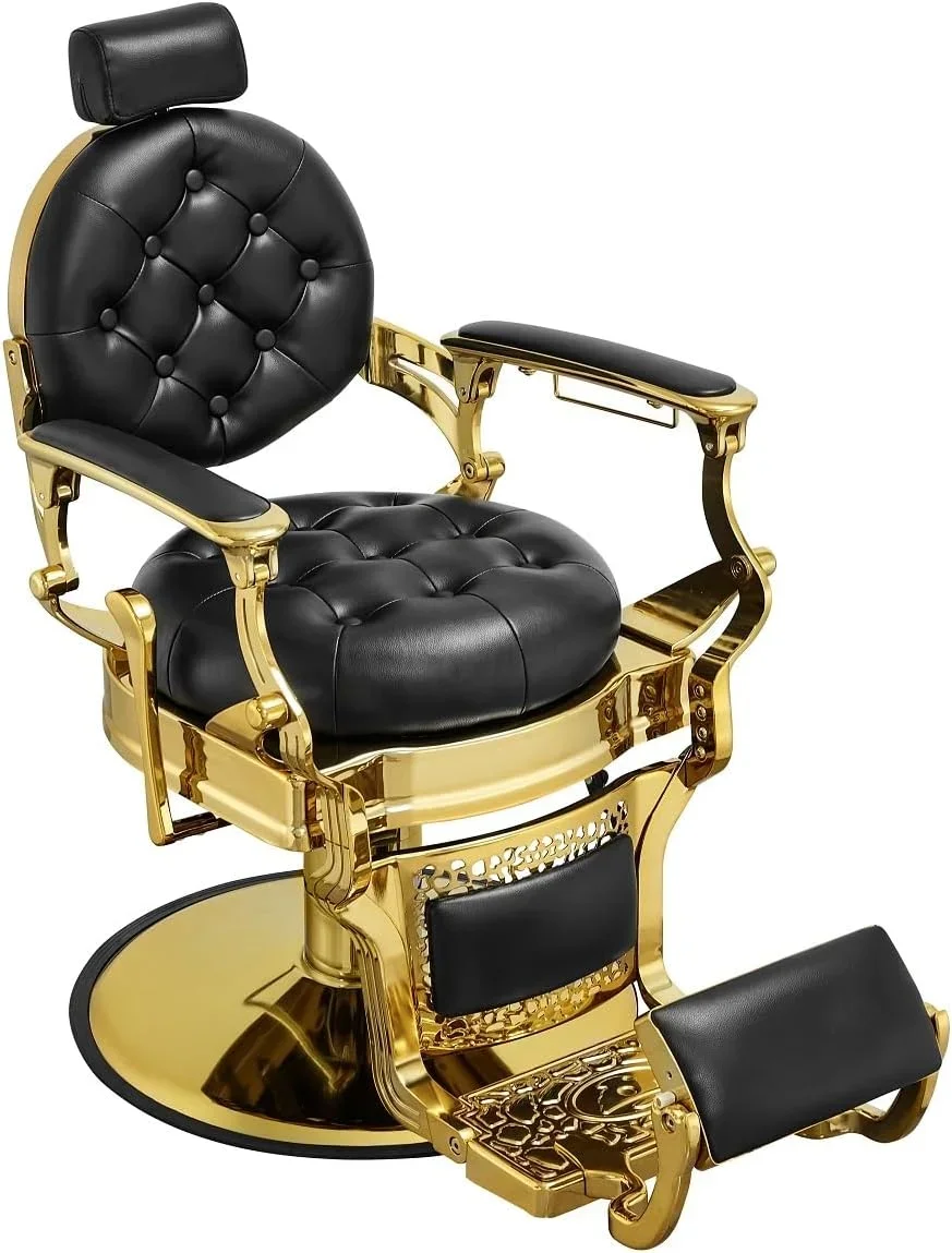 Vintage Hydraulic Barber Chair Styling Chair Swivel Liftable Headrest armchairs barber sillones para salones de belleza