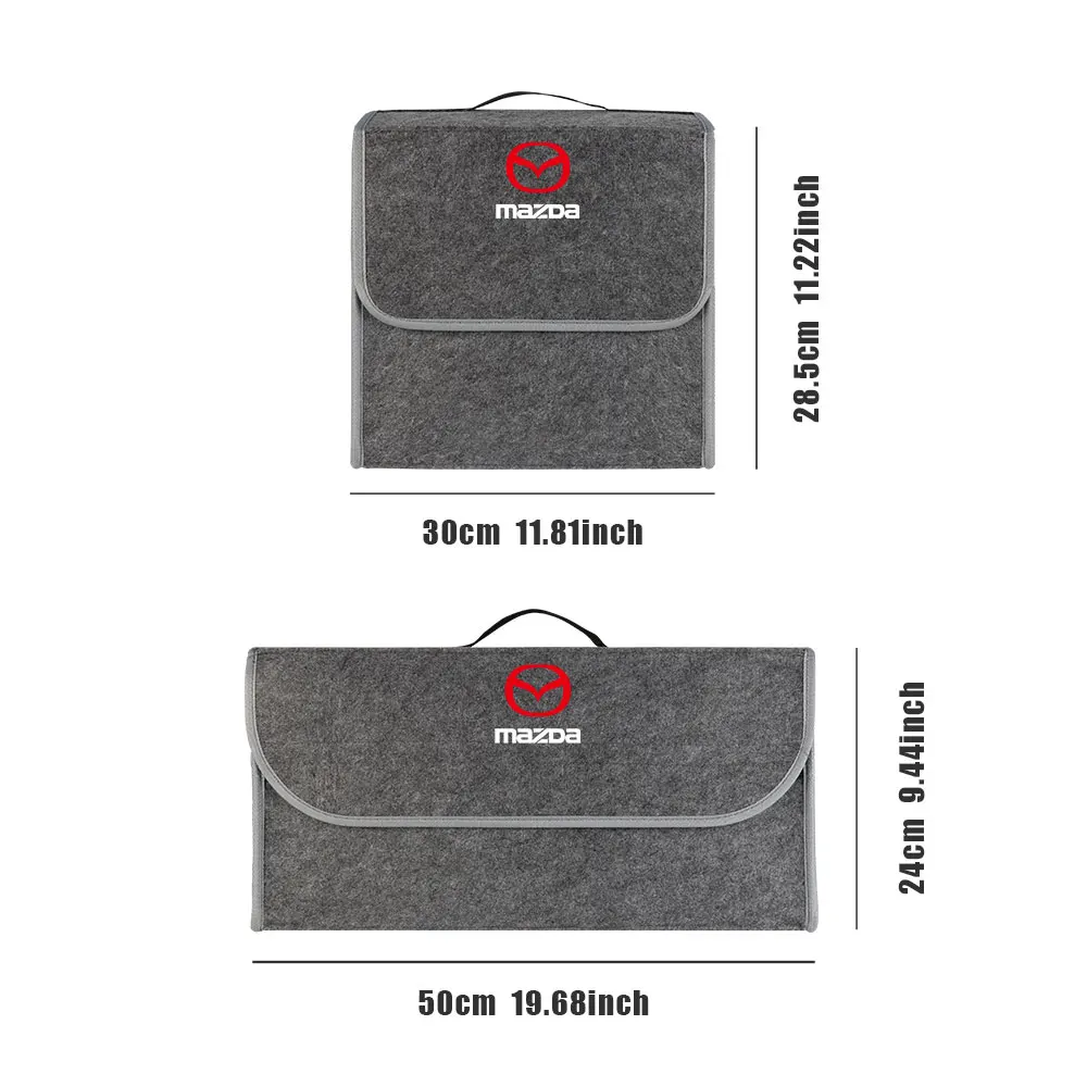 Car Storage Box Foldable Felt Car Trunk Storage Box Accessories For Mazda 2 3 5 6 7 Axela CX-5 CX-3 Atenza Demio CX8 MS 323 MPS