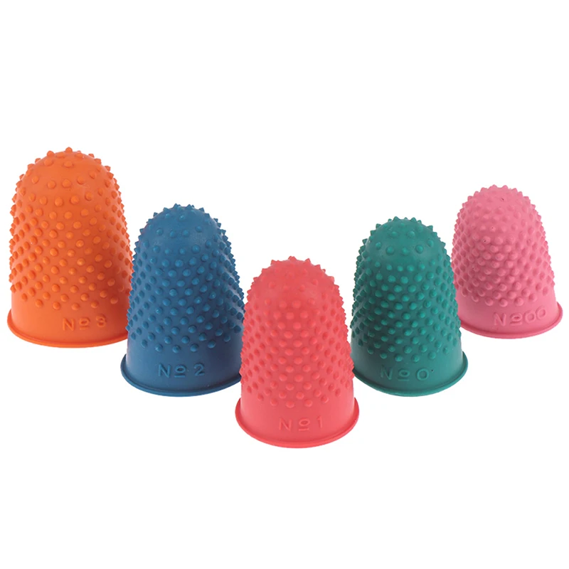 5 Stück Zähl kegel Gummi Fingerhut Schutz Nähen Quilter Fingers pitze Handwerk