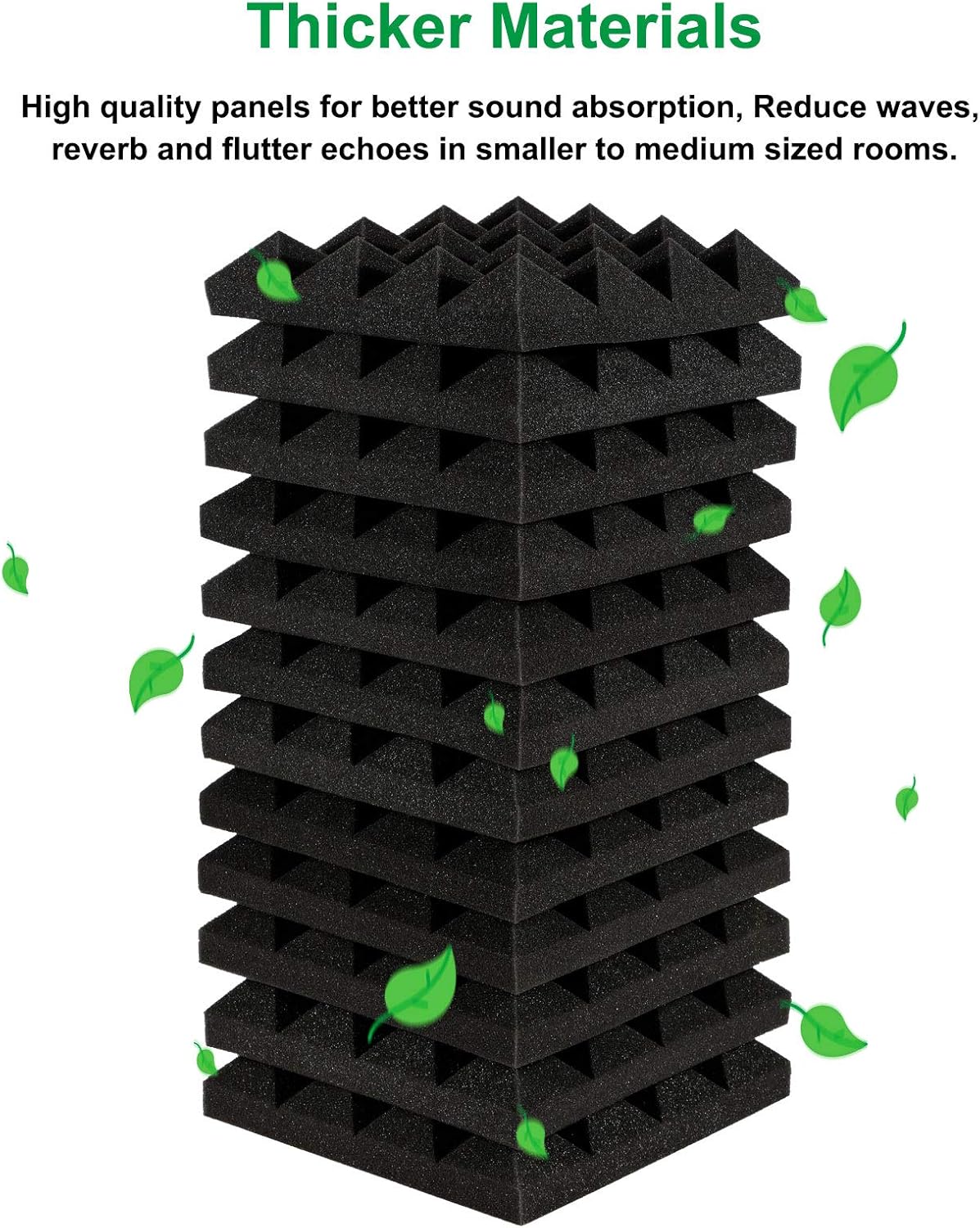 Acolchado Insonorizado,24 Paquetes de Espuma Insonorizadora 25x25x5CM Paneles de Espuma Acústica, Ideales para Grabar en