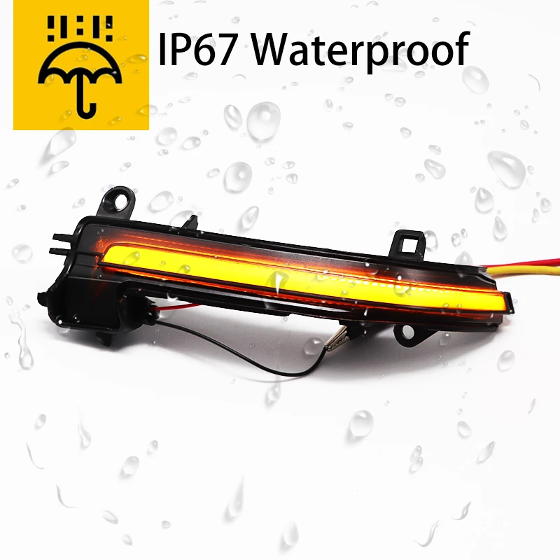 Para BMW 1 2 3 4 X1 M Series F20 F30 F34 F36 E84 F87 i3 luz LED de intermitente negra dinámica luz para espejo retrovisor secuencial