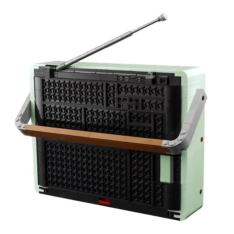 2024 ไอคอนใหม่Retroวิทยุรุ่น 1970Sทรานซิสเตอร์วิทยุอิฐBuilding Blockชุดของเล่นเด็กผู้ใหญ่ของขวัญวันเกิด