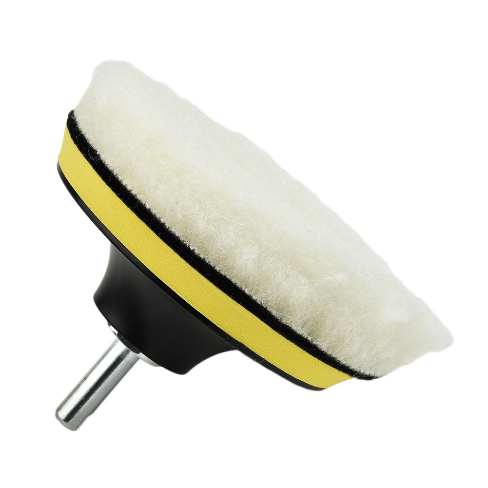 5 pezzi da 4 pollici floccaggio disco abrasivo gancio e anello supporto tamponi per lucidatura ruota per lucidatura in lana per lucidatrice per trapano elettrico