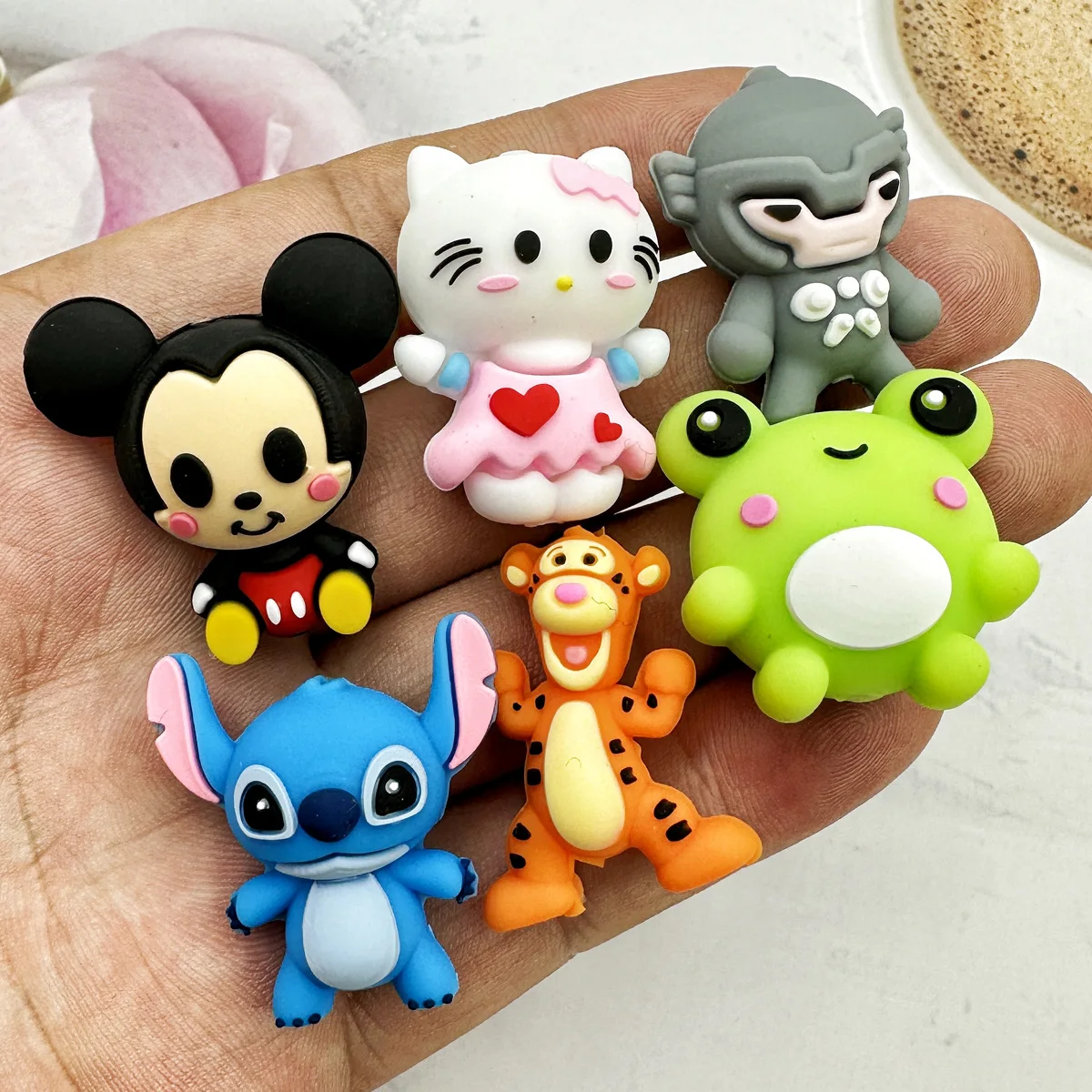 10 個 3D シリコーンビーズトレンド 3D 焦点ビーズシリコーンビーズ手作り DIY ペン乳首チェーンジュエリー卸売アクセサリーギフト