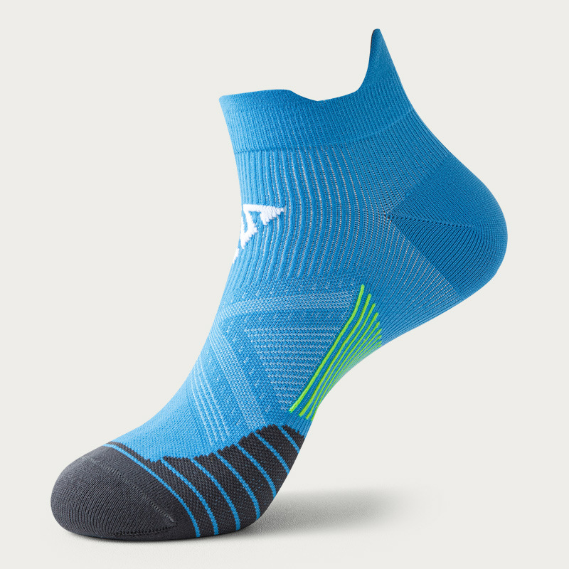 Calcetines para correr de verano para hombre y mujer, medias deportivas de secado rápido, absorbentes del sudor, transpirables, antifricción, con lengüeta en el tobillo para maratón