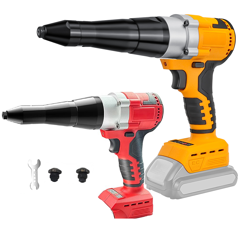 Pistolet à riveter électrique, outils électriques 2.4-5.8mm, perceuse, tournevis, dissolvant automatique des ongles pour batterie Milwaukee /Dewalt 18V