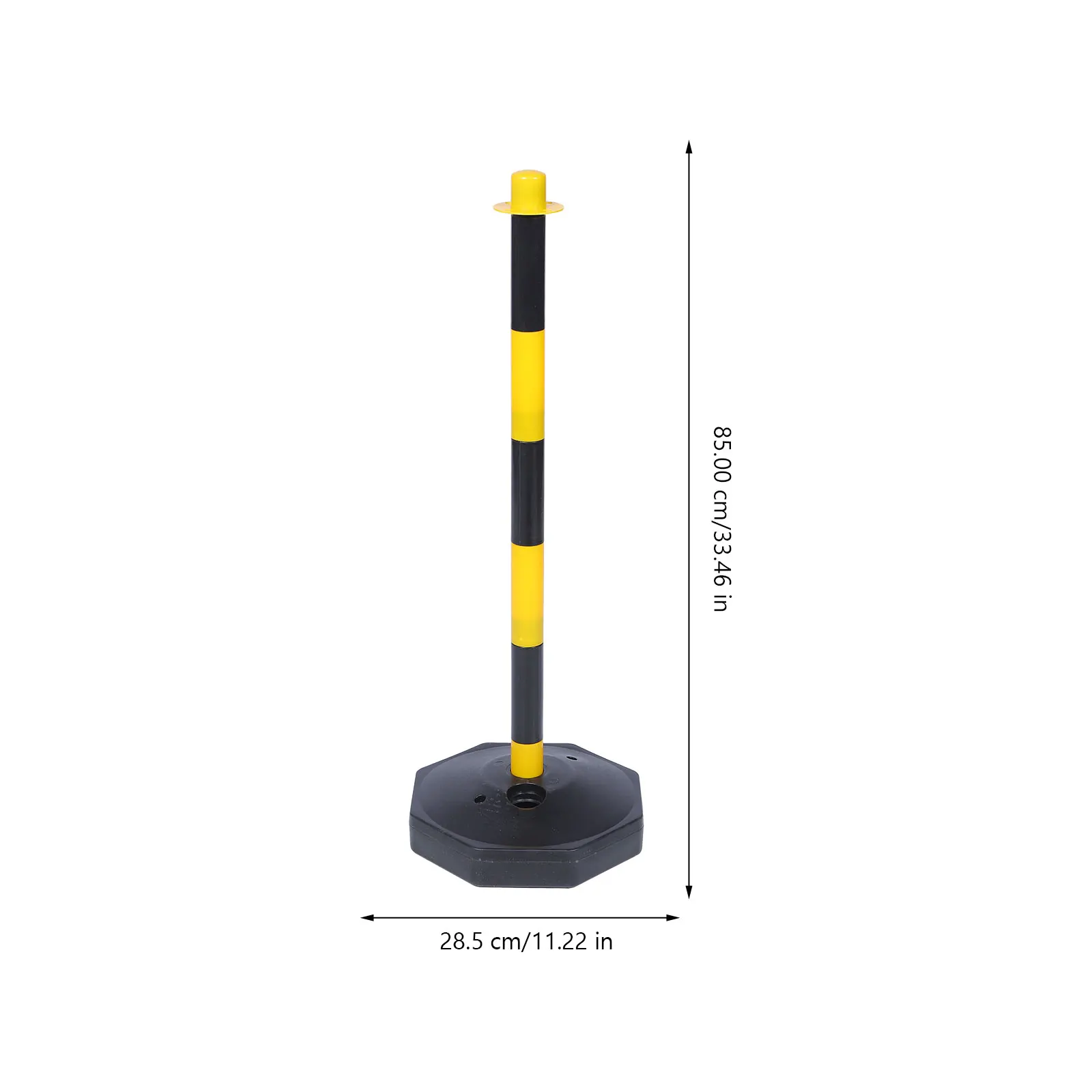 1pc Traffic Cone Road Barricade Isolation Pile With Fillable Base Water To Maintain Outdoor Traffic Parking Warning Safety