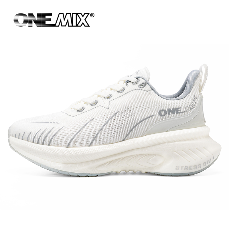 ONEMIX Weiß Straße Laufschuhe für Männer Air Kissen Outdoor Sport Schuhe Männlichen Trainer Sommer Jogging Schuhe Frauen Schuhe