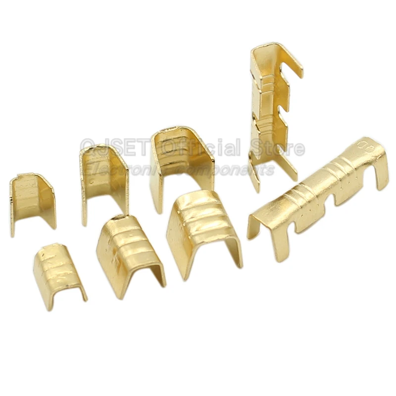 100 Pz DJ454 Filo 0.5-6.0mm2 Terminali a crimpare in filo di rame a forma di U Connettori pressati a freddo Capicorda per terminali di giunzione filo DJ