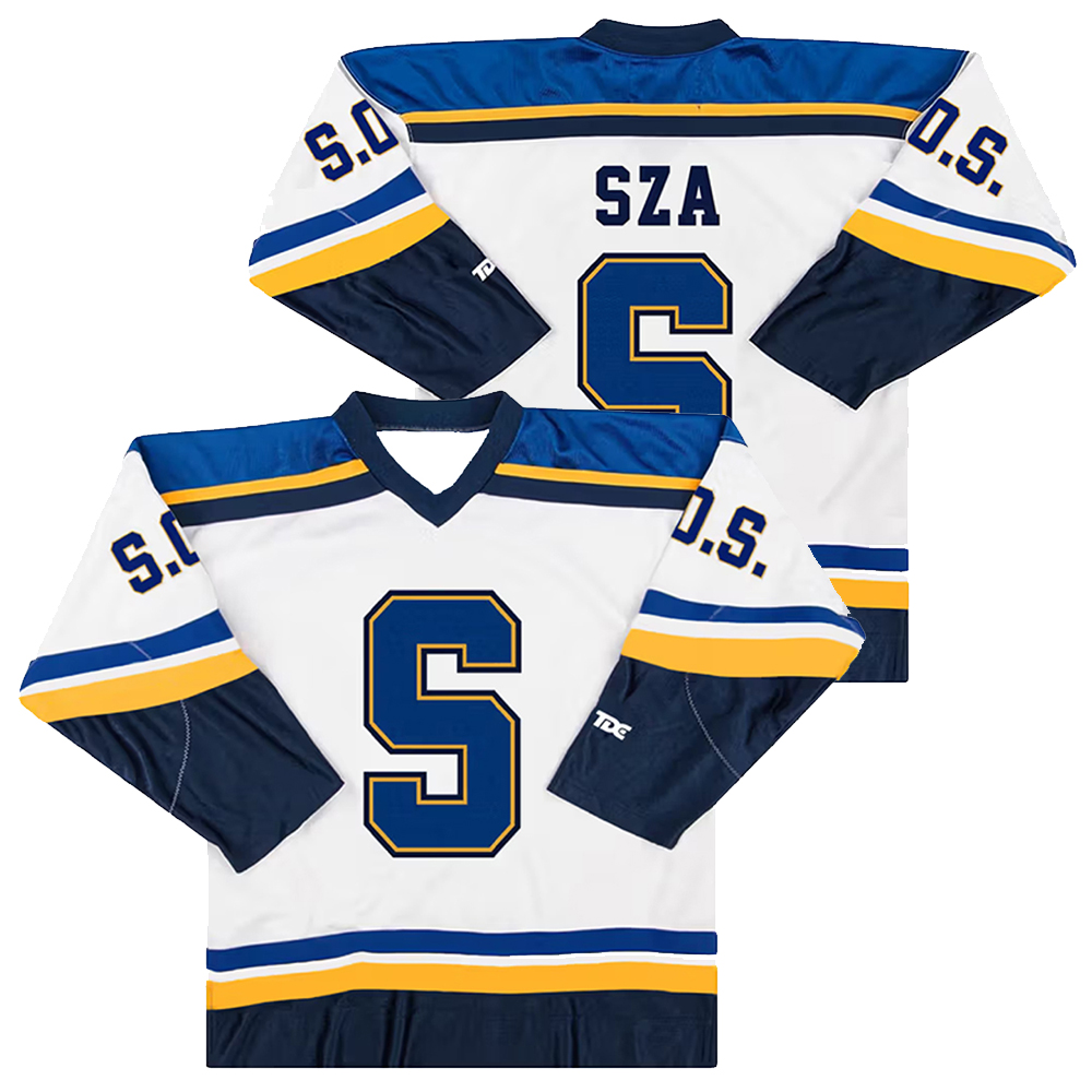 SZA Jersey SOS Blind 새 앨범 Merch 2023 북미 투어 유니섹스 스웨트 셔츠 스트리트웨어 긴팔 풀오버