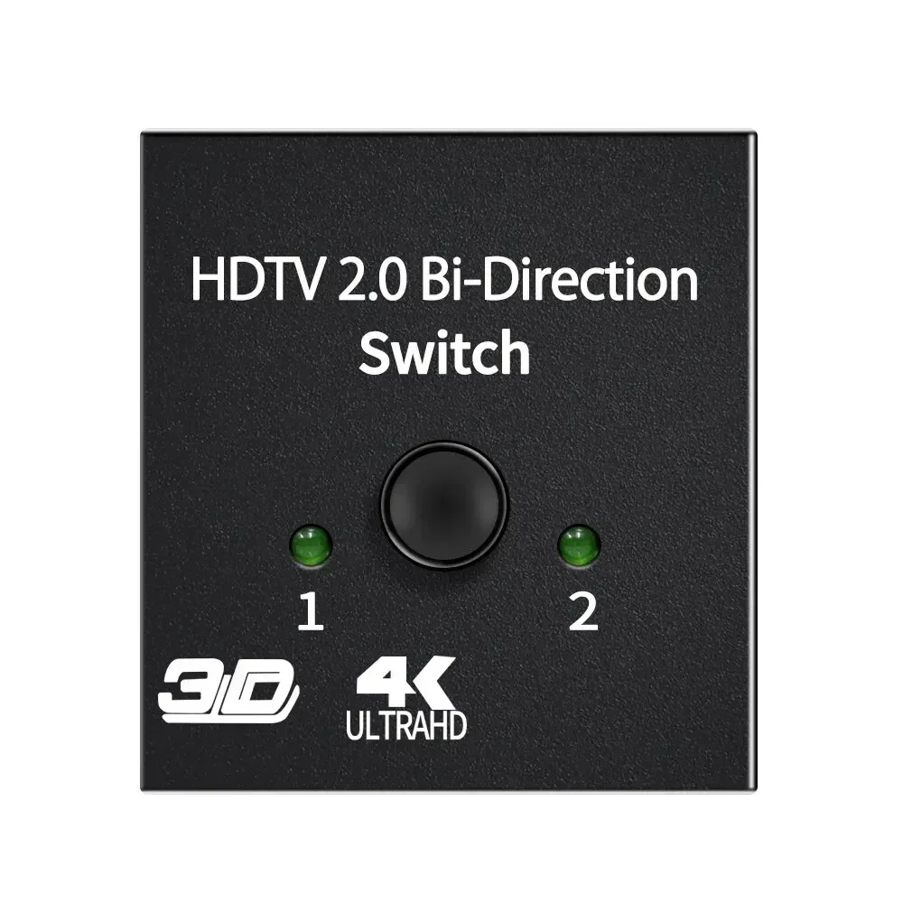 4K KVM Bi-Direction 1x2/2x1 HDMI เข้ากันได้กับสวิทช์ 2 In1 Out สําหรับกล่องทีวี PS4/3 Switcher อะแดปเตอร์ HDMI-เข้ากันได้กับ Splitter