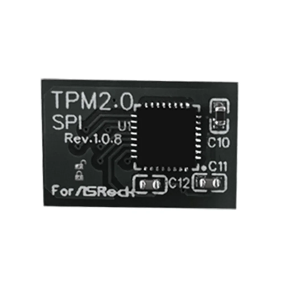Модуль безопасности шифрования ZIZI TPM 2,0, удаленная карта, 14-контактный модуль безопасности SPI TPM2.0 для материнской платы ASROCK