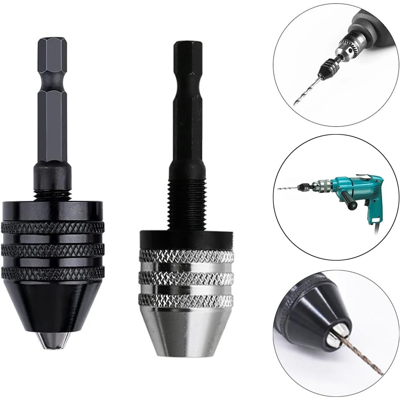 0.3-6.5mm mudança rápida alça hexagonal três mandíbulas autocentrante mandril de broca helicoidal 0.3-3.6mm conjunto de ferramentas de moagem elétrica