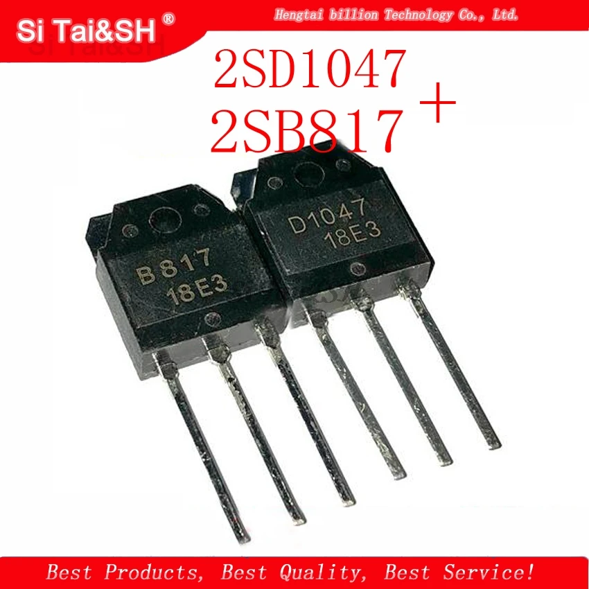 2 uds 2SD1047 1 Uds = D1047 + 1 Uds = 2SB817 B817 carcasa impermeable