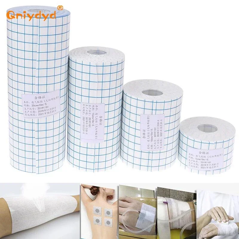 10M Non-woven Roll Tape Plaster Patch Adhesive Dressing Medical Fixed Bandage Breathable sticky wound dressing medical non-woven