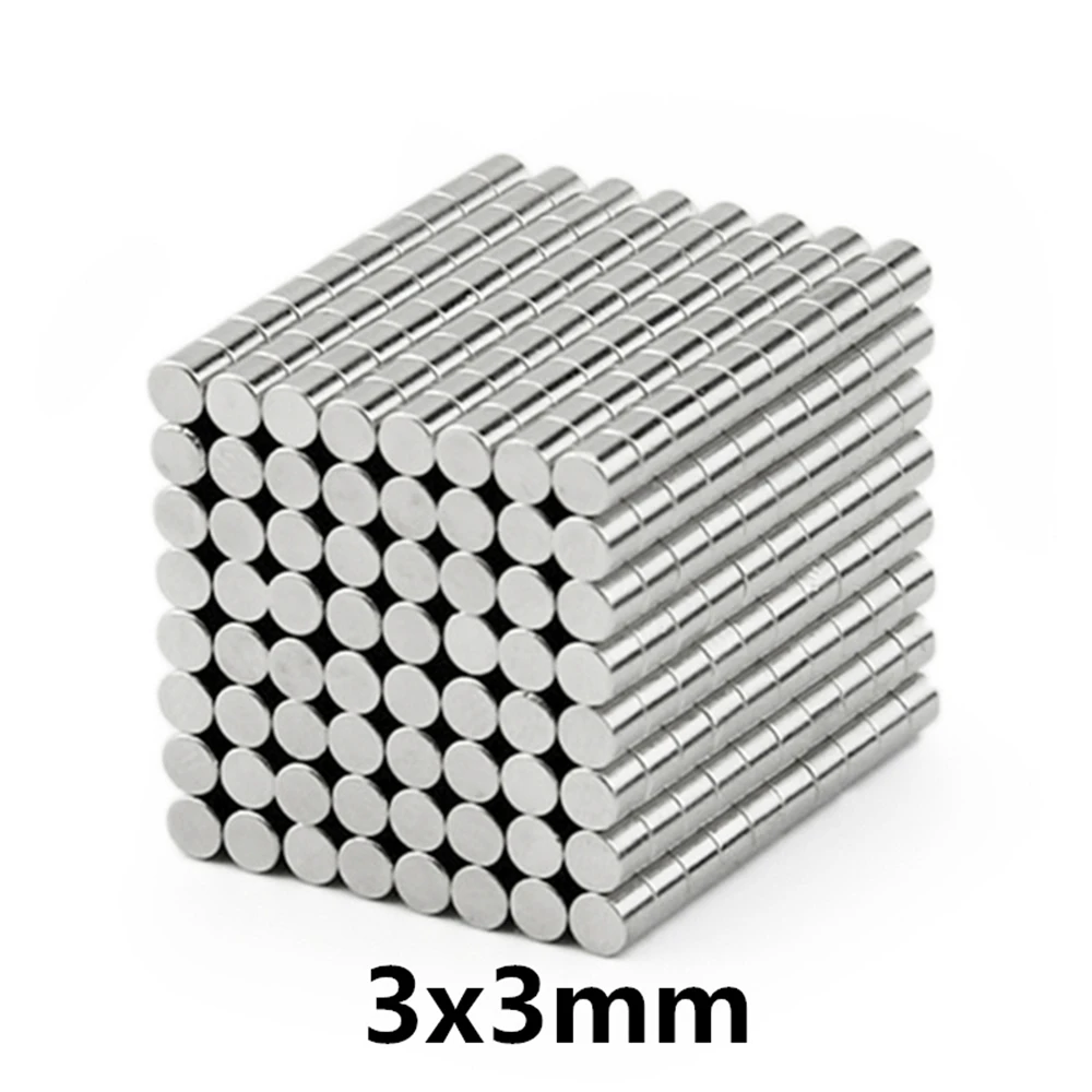 Круглый неодимовый магнит 2x2,3x2,3x3,4x2,5x2,6x2,6x3,8x1,8x2,10x2 N35 Постоянный сверхсильный мощный магнитный диск NdFeB