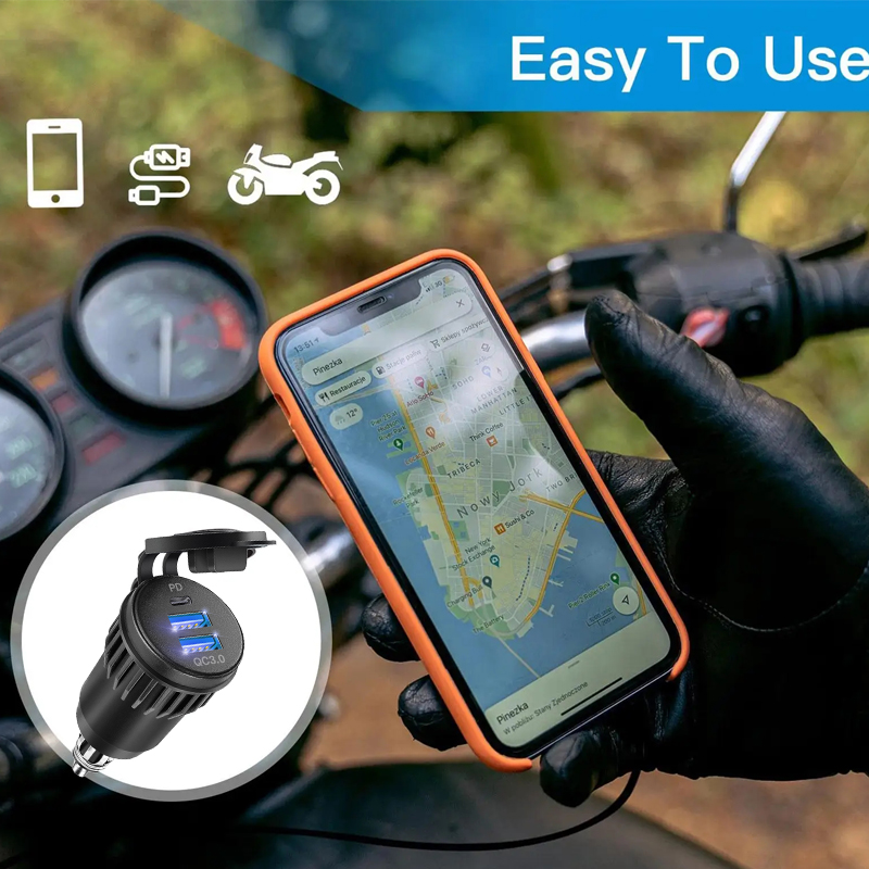 QC 3,0 USB-разъем для зарядного устройства для мотоцикла, розетка USB-порт для мотоцикла BMW F800 F650 F700 R1200 GS R1200RT