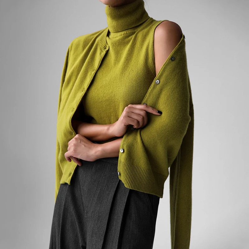 Tornova Damen-Pullover, einfarbig, Strickjacke, langärmelig, O-Ausschnitt, einreihig, Strickmantel, lässig, Herbst 2022, modisch, weiblich, Oberbekleidung