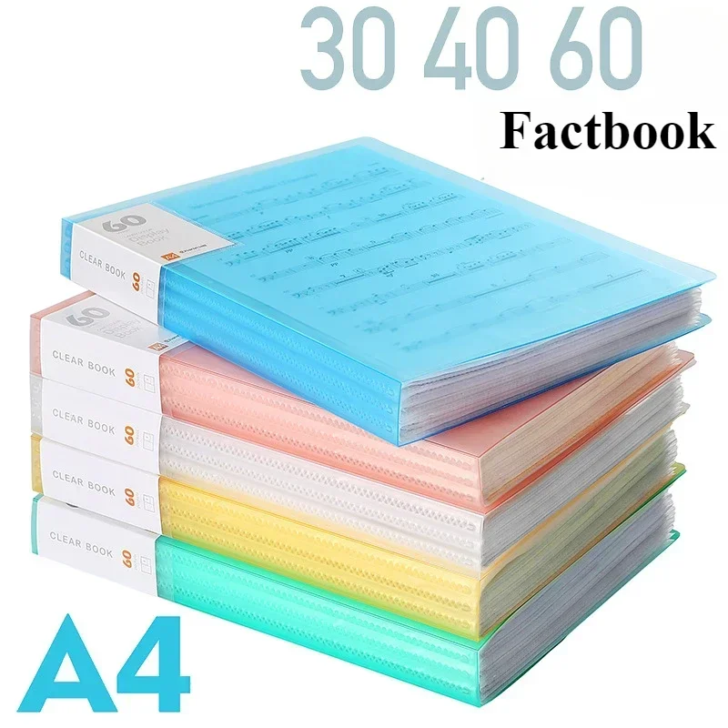 Прозрачная папка для файлов формата А4, пластиковая обложка, буклет для заметок, документы, студенческие тестовые документы, органайзер, папка для хранения большой емкости