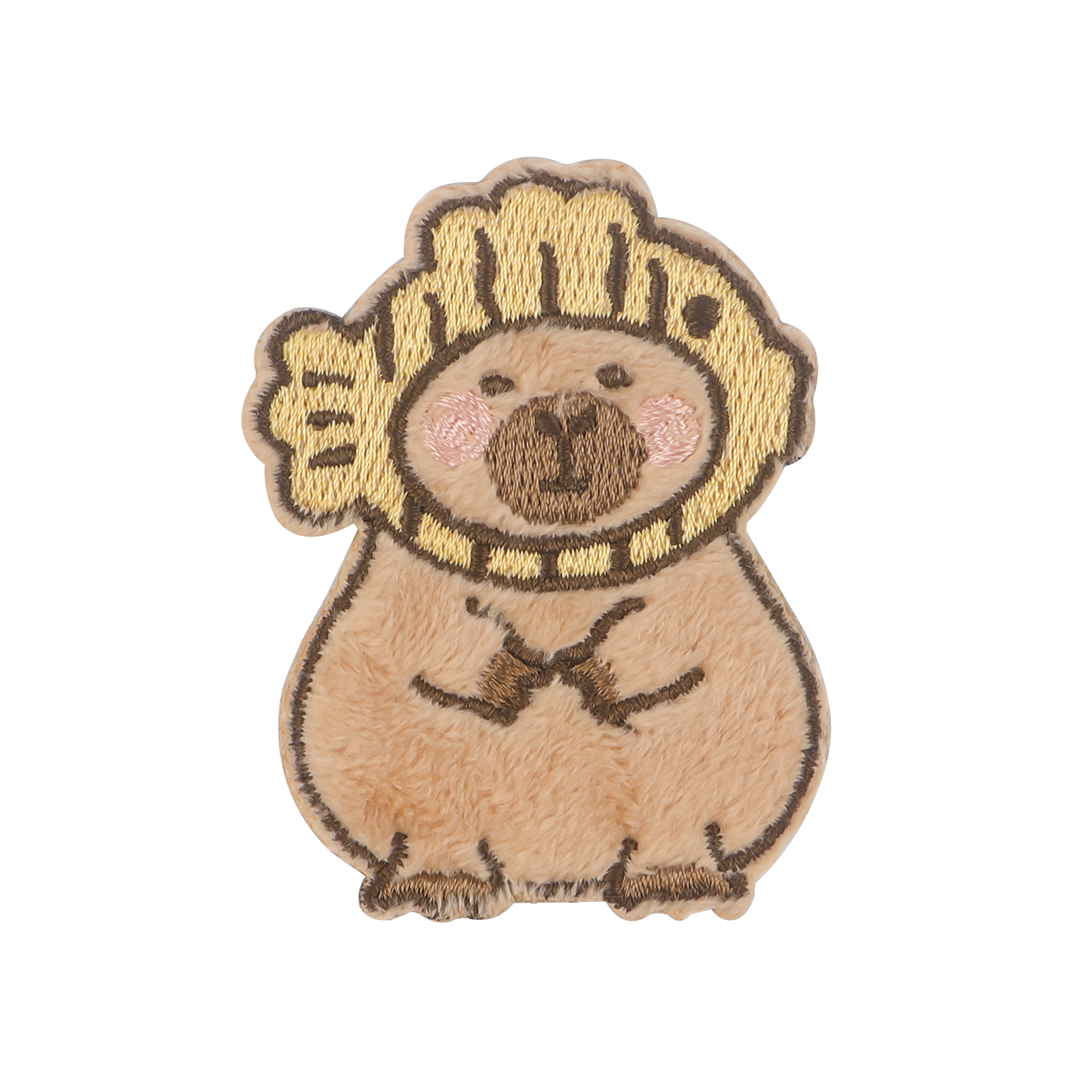 Cartoon Capybara Stickerei Patch Eisen auf Patches auf Kleidung Rucksack niedlichen Patches für Jacken DIY nähen Patch Aufkleber 5 teil/satz