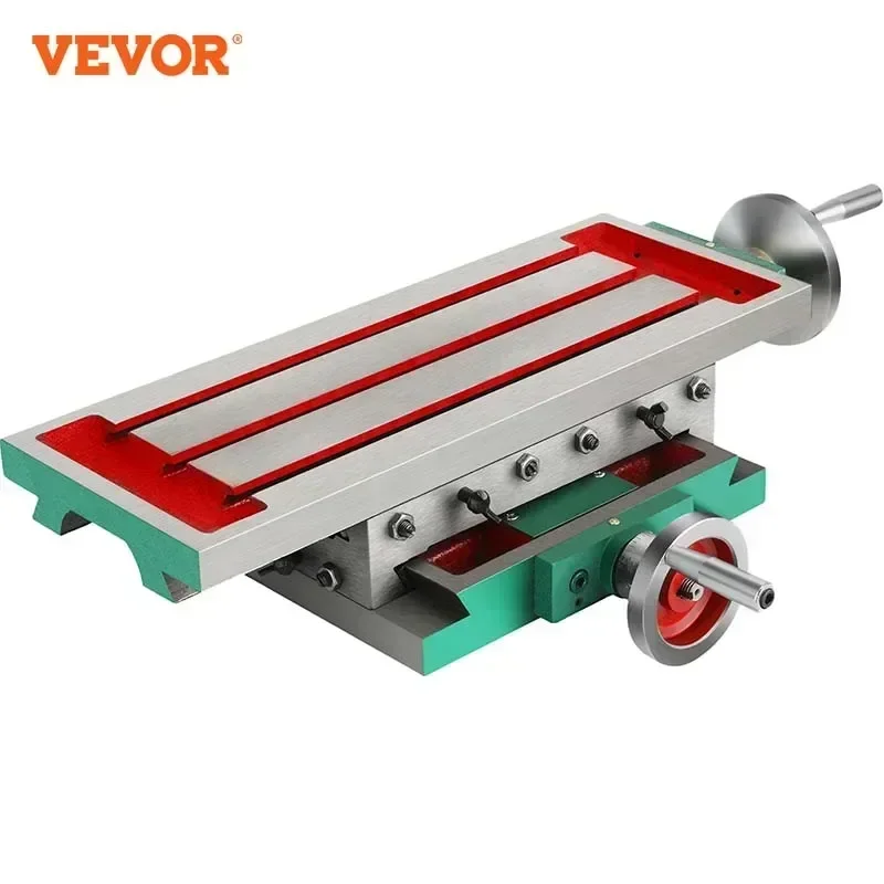 VEVOR-Table de Fraisage à Glissière Composée, Table de Travail Multifonction, Fraiseuse Croisée Composée à 2 Axes, 17.7x6.7 Pouces