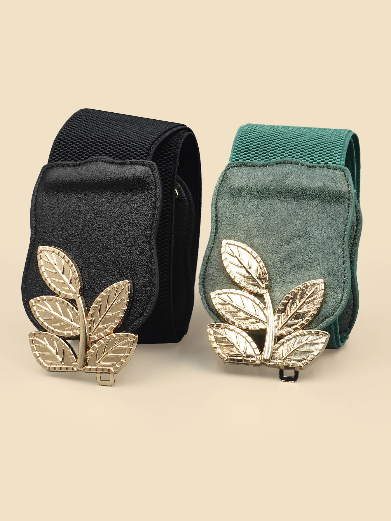 High Elastic Elastic Ladies Belt Bohemian Elastic Pu Belt Women's Elastic Tight Waist Belt Jeans Dress Elastic Wide Belt