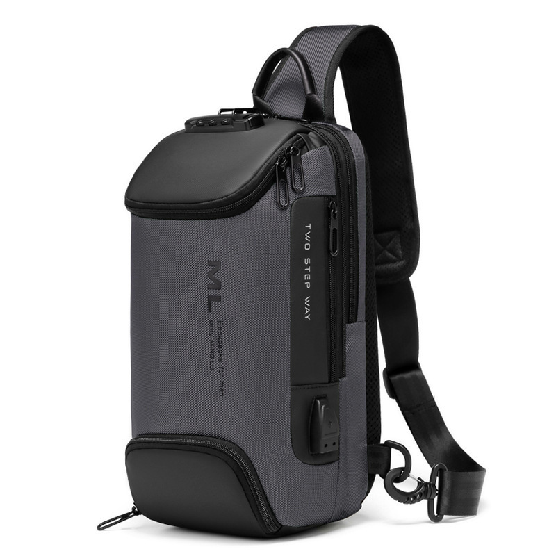 Anti-diebstahl Multifunktions Umhängetasche für Männer Schulter Messenger Taschen Männlichen Wasserdichte Kurze Reise Brust Tasche Pack