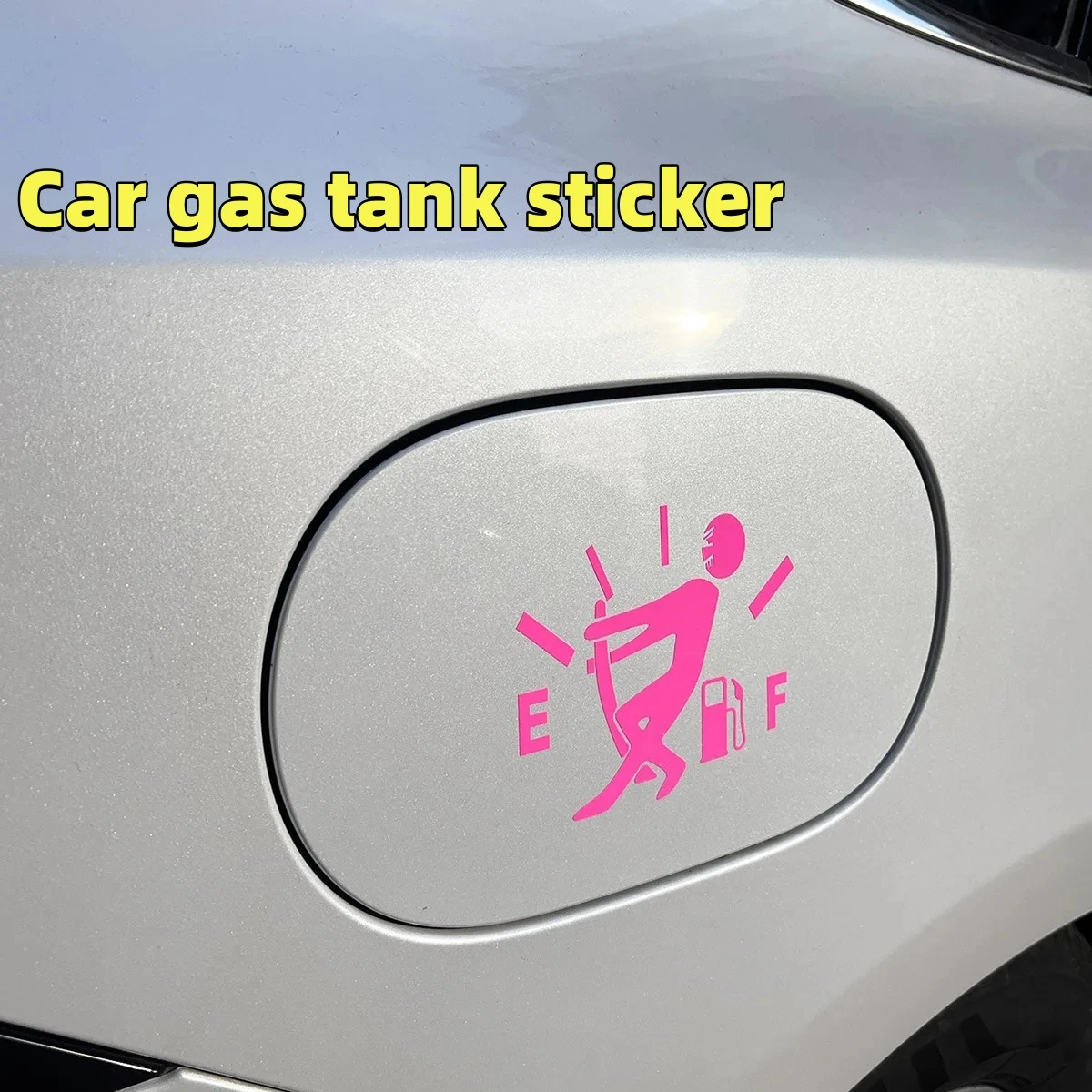 ฝาครอบถังน้ํามันเชื้อเพลิงสูงแก๊สเชื้อเพลิง Decal การใช้ Gage ไวนิลที่ว่างเปล่าสติ๊กเกอร์รถตลก Scratch PASTE สติกเกอร์
