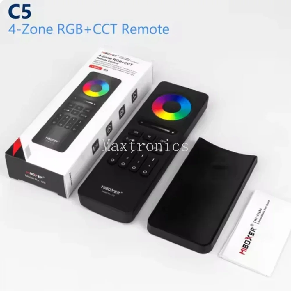 MiBoxer 2.4G Wireless RGBCCT LED Panel Remote FUT100 FUT092 FUT092B B3 T3 B4 T4 B0 B8 S2W+ C5 Y3 FUT088 FUT089 FUT089B FUT089S