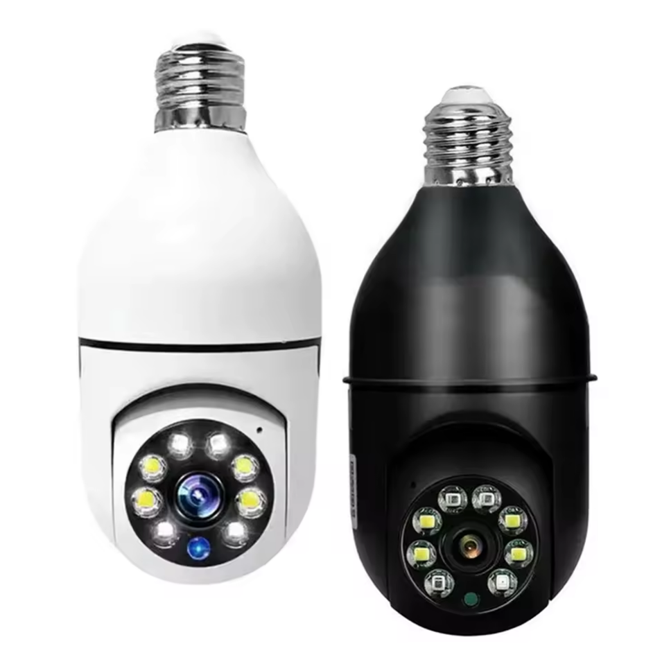 E27 Bulb Wifi Camera Human Tracking Color Night Vision 360 ° Rotation Intercom 2MP Camera Support iOS Android Phone