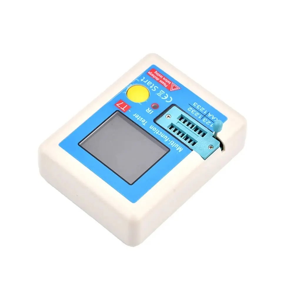 LCR-T7 เครื่องทดสอบทรานซิสเตอร์มัลติมิเตอร์จอแสดงผลสีสันสดใส TFT สําหรับ Diode Triode MOS/PNP/NPN ตัวเก็บประจุตัวต้านทานทรานซิสเตอร์