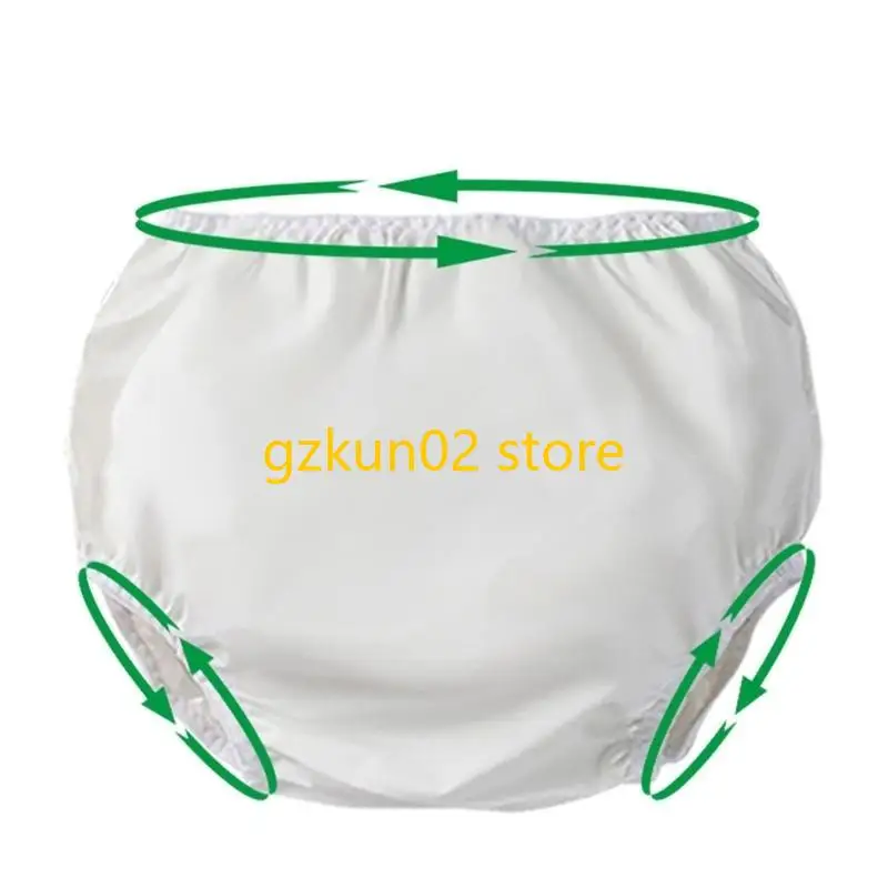 KXRB Dewasa Dewasa Berbuit Tahan Bokos Soft Washable Incontinence Briefs Reusable Popok Lengan Untuk Pria dan Wanita Ukuran