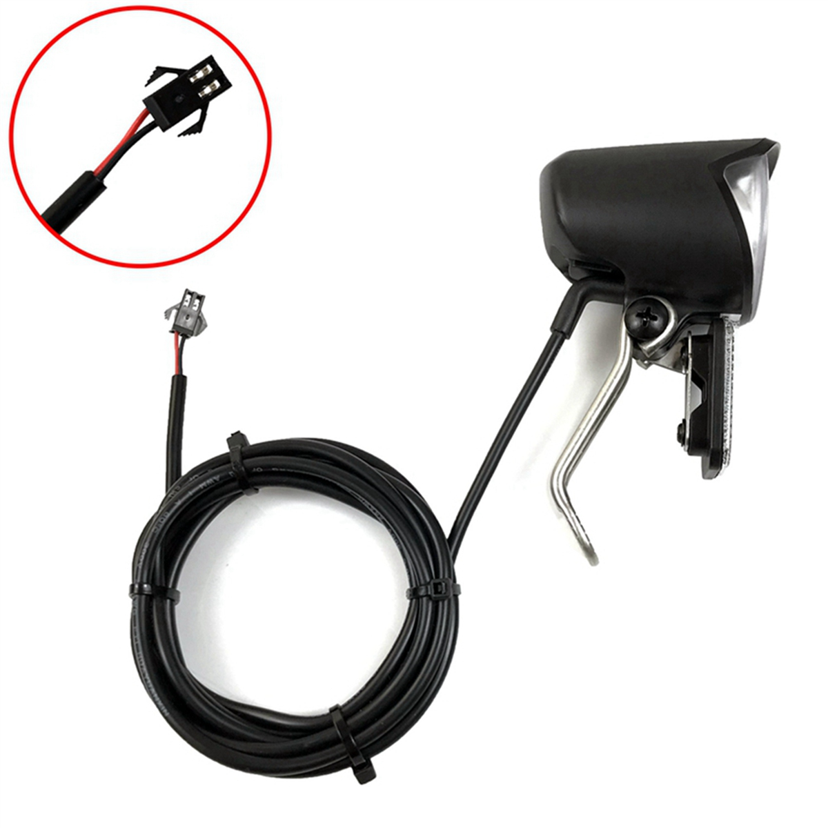 BAAU 2X Bicycle Lithium Battery Modification Accessories 6V-60V Headlight LED Lighting Night Riding Equipment/SM Connector