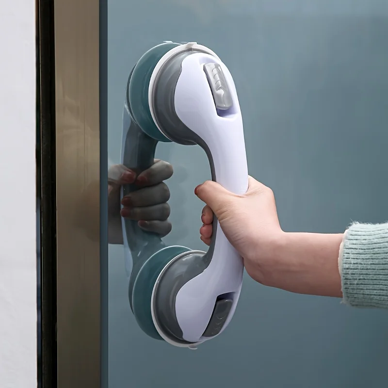 Pasamanos de baño para evitar caídas, ventosa, bañera de baño, mango de perforación gratis para niños, puertas y ventanas de vidrio, mango para personas mayores